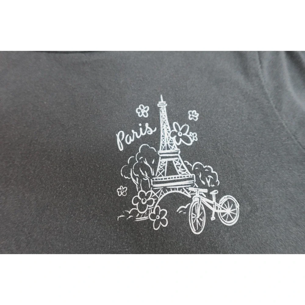 Old Navy T-Shirt Size XS (5)  Paris‎ Girl's Gray